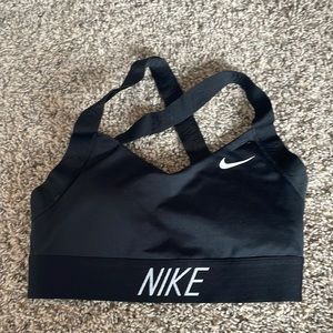 Black Nike sports bra